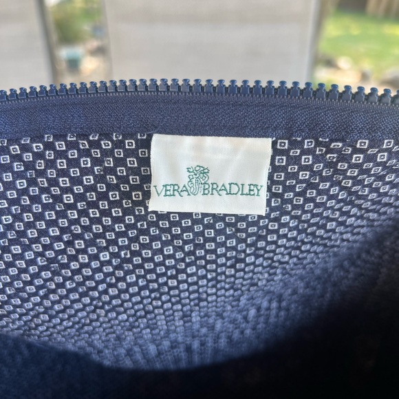 Vintage VERA BRADLEY Blue Coin Y2K Medium Duffle - Picture 8 of 15